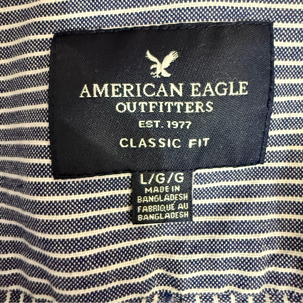 AEO Classic fit mixed pattern button down shirt s… - image 7